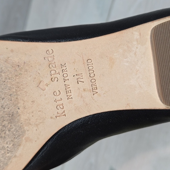 Kate Spade Women Leather Pointed Toe Loafer Slip on shoes flats sz 7M - Picture 14 of 14